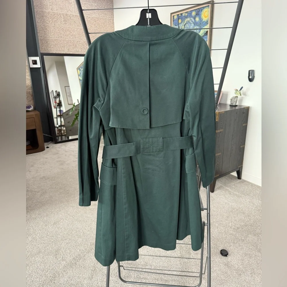 Simply Vera Vera Wang Dark Green Vintage Coat - Picture 4 of 15